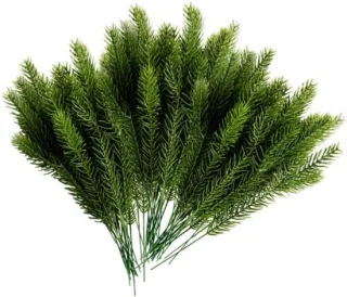 Kunstmatige dennentakken - 60 stuks - groen