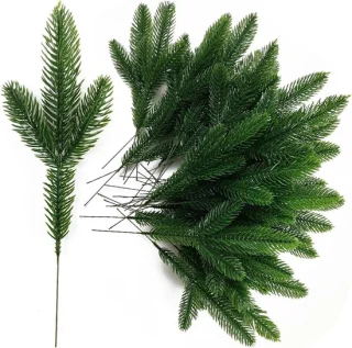 Kunstmatige dennentakken - Kerstversiering, 25 stuks (10 inch) - Groen