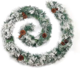 Kunstmatige Frosted Kerstkrans Binnen