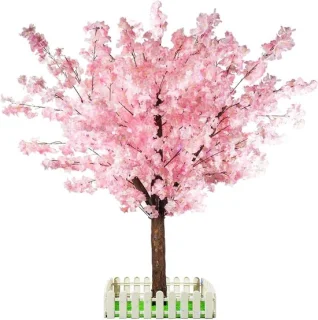 Kunstmatige kersenbloesemboom, lichtroze, 1,5 m - ShopVlot