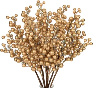 Kunstmatige kerstbessentakken (set van 6)