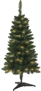 Kunstmatige kerstboom 120cm met LED-verlichting