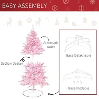 Kunstmatige Kerstboom 150 cm Roze