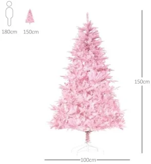 Kunstmatige Kerstboom 150 cm Roze