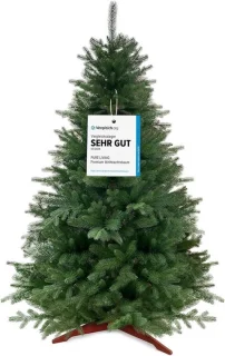 Kunstmatige kerstboom 180cm met houten standaard