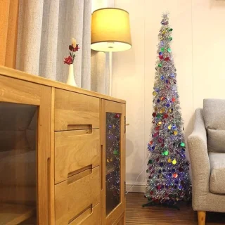 Kunstmatige kerstboom 5ft met multi-color ledverlichting