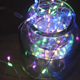 Kunstmatige kerstboom 5ft met multi-color ledverlichting