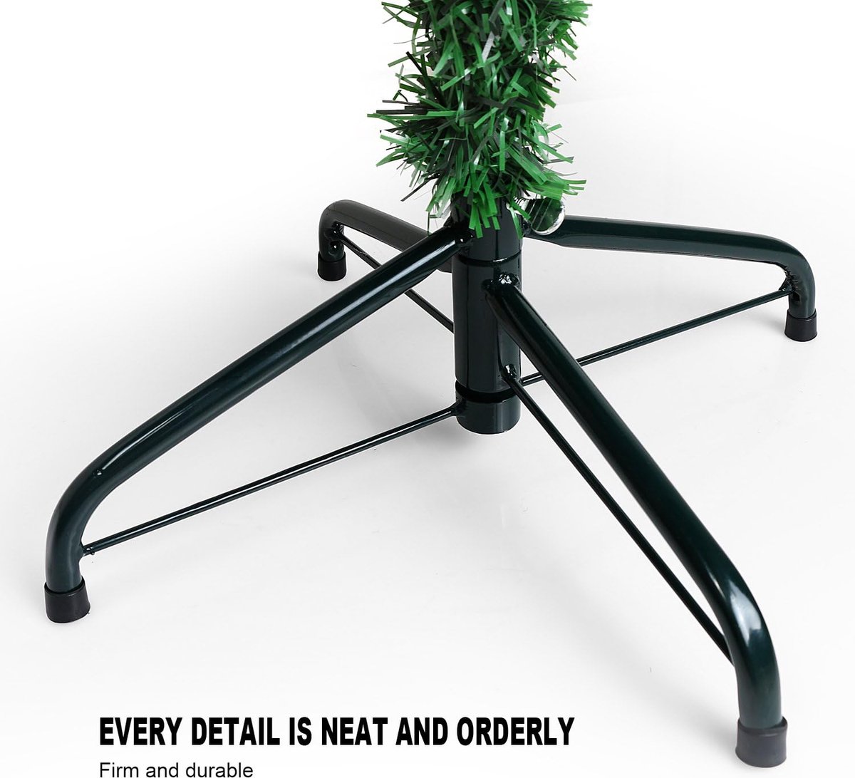 Kunstmatige kerstboom met metalen standaard 120-180 cm