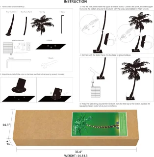 Kunstmatige palmboom 210 cm