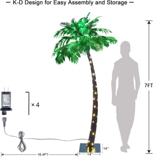 Kunstmatige palmboom 210 cm