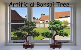 Kunstmatige pijnboom 29 cm in pot