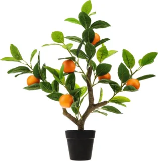 Kunstmatige sinaasappelboom 51 cm - Oranje