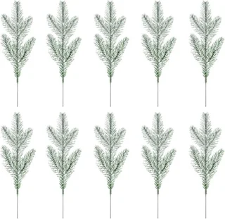 Kunstmatige takken, nep groen, 10 stuks