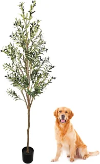 Kunstolijfboom in pot