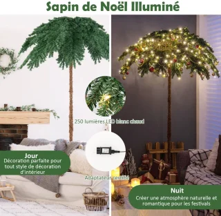 Kunstpalm Kerstboom 180 cm