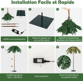 Kunstpalm Kerstboom 180 cm