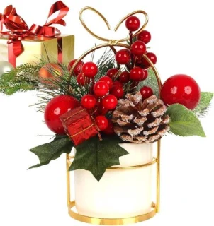 Kunstplant Dennenappel - kerstdecoratie plant