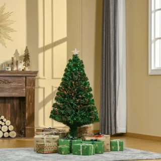 Kunstspar met kerstversiering, 60 x 60 x 120 cm