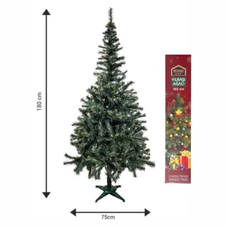 Kunststof kerstboom 180 cm Ø75 cm kant-en-klaar