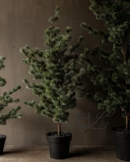 Larix Kunstkerstboom 120 cm - Zwarte Pot