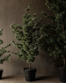 Larix Kunstkerstboom 120 cm - Zwarte Pot