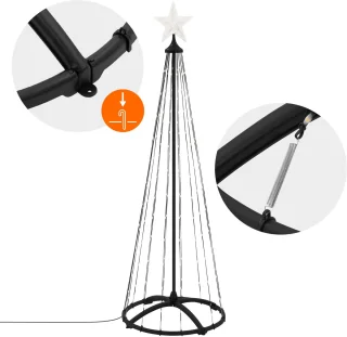 LED kerstboom 150 cm buiten