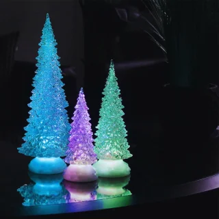 LED Kerstboom 37cm Acryl USB & Batterij