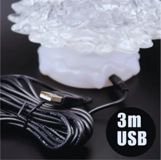 LED Kerstboom 37cm Acryl USB & Batterij