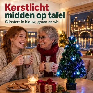Levano kerstboom met verlichting 45 cm multicolor
