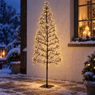 Levano kunstkerstboom met verlichting 120 cm 160 led