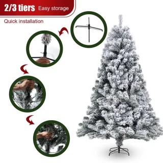 Levensechte Kerstboom 180 cm – Besneeuwd