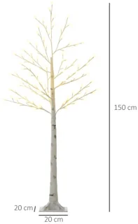Lichtboom LED-lichttak 150 cm 120 LEDs Warmwit