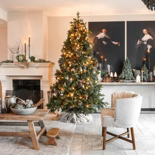 Little Grove Witte Spar Kunstkerstboom H180xØ122 cm