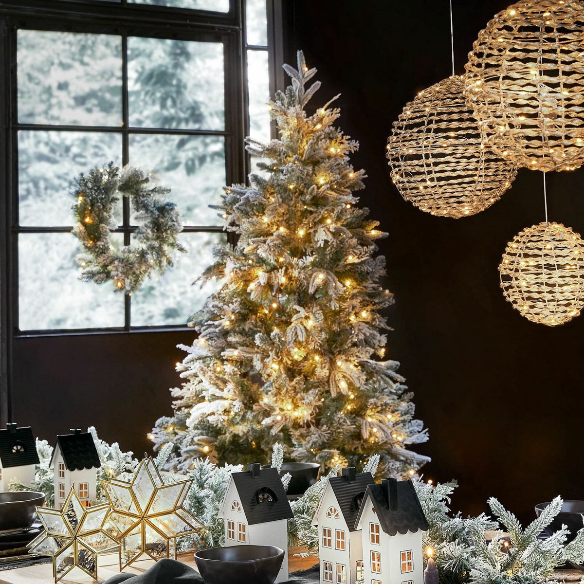 LOBERON Kerstboom Cadelise groen/wit