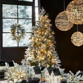 LOBERON Kerstboom Cadelise groen/wit