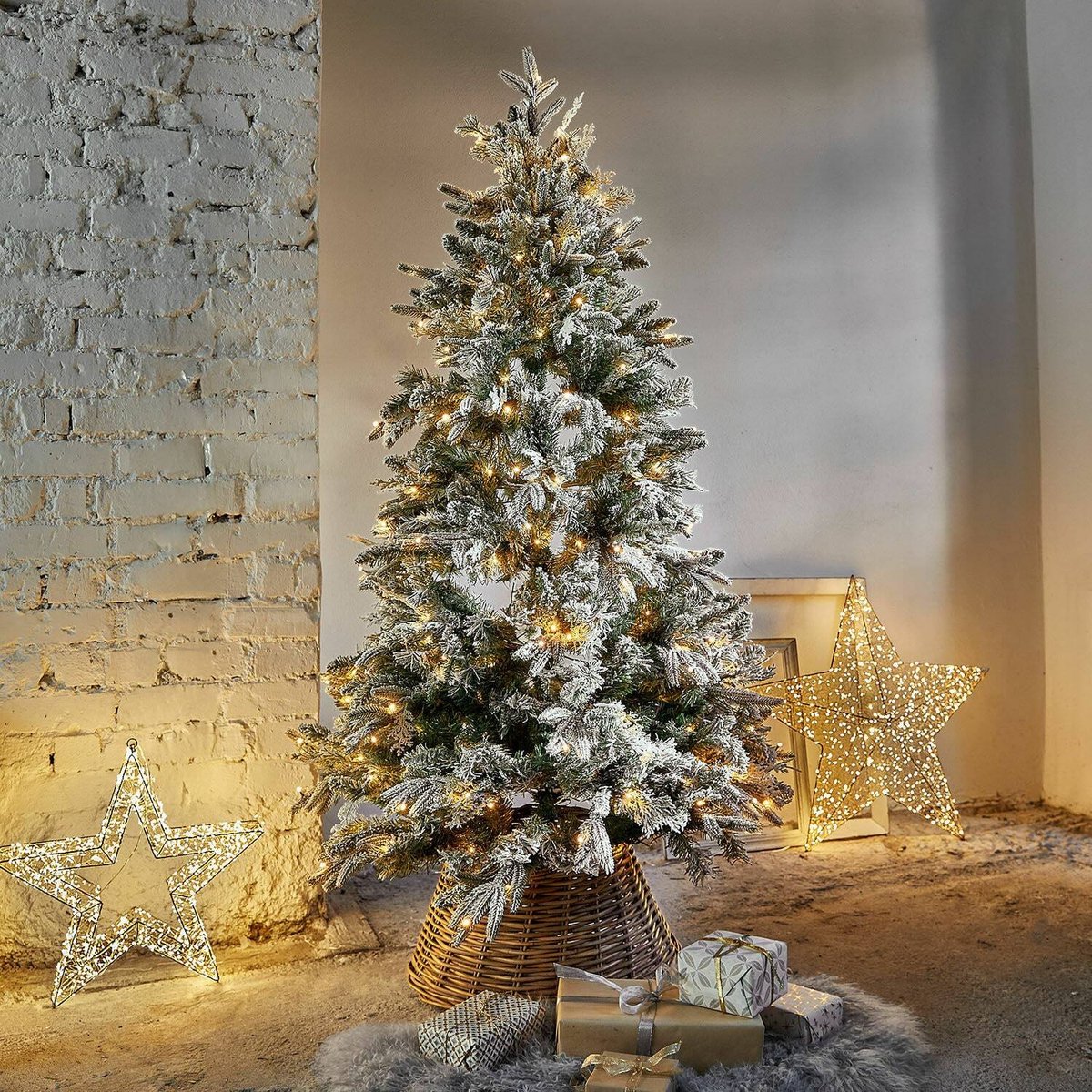 LOBERON Kerstboom Cadelise groen/wit