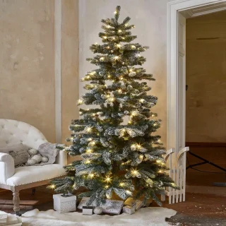 LOBERON Kerstboom Mannier groen/wit