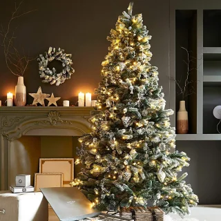 LOBERON Kerstboom Mannier groen/wit