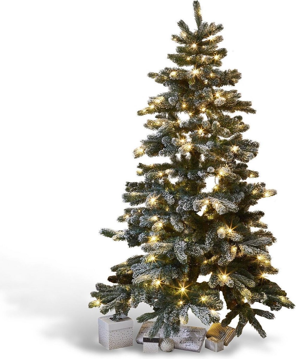 LOBERON Kerstboom Mannier groen/wit