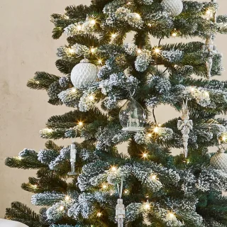 LOBERON Kerstboom Mannier groen/wit
