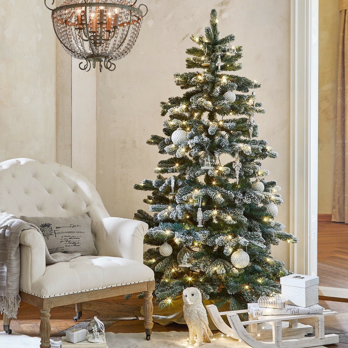 LOBERON Kerstboom Mannier groen/wit