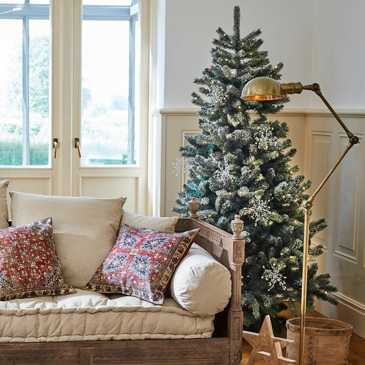 LOBERON Kerstboom Mannier groen/wit