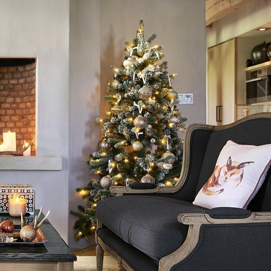 LOBERON Kerstboom Mannier groen/wit