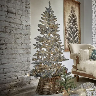 LOBERON Kerstboom Sansais groen/wit