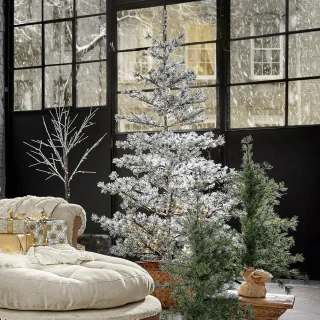 LOBERON Kerstboom Sapi groen/wit