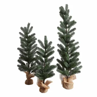 LOBERON Merpins Sierboom set van 3 groen