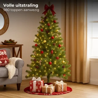 Lomera Kunstkerstboom 210 cm - Metalen standaard