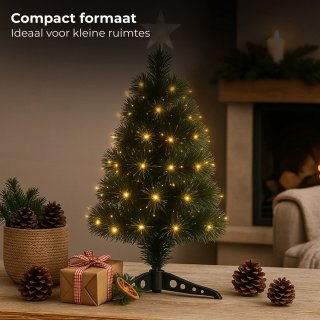 Wat vinden we goed aan de Lomera Kunstkerstboom 90 cm - Kleine Binnenkerstboom