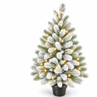 Lomera kunstkerstboom in pot