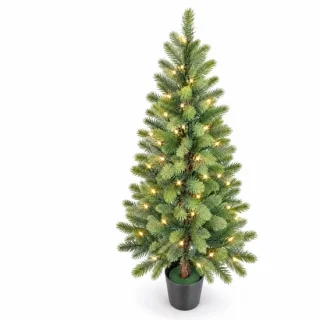 Lomera kunstkerstboom met verlichting 120 cm